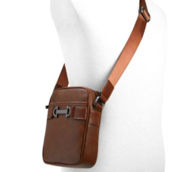 BNWT ALDO ETUDE messenger crossbody in coffee colored hue dark brown (OS) - Picture 1 of 9